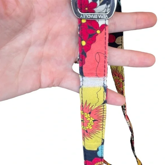 Vera Bradley *RETIRED PRINT* Happy Snails Saddle Up Silver Ring Floral Bag Purse - Picture 12 of 12